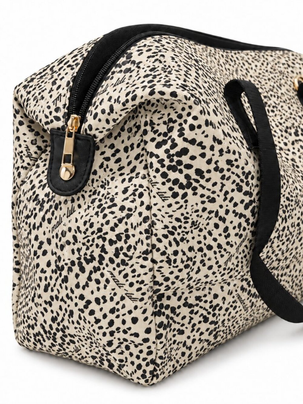 Mali + Lili Leopard Print Weekender Travel Bag MAL-FA-001 Overnight Duffel NWT